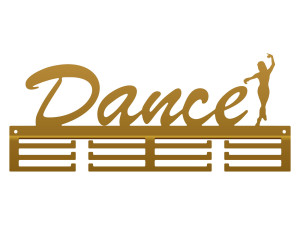Wieszak na medale Dance 40 cm - złoty