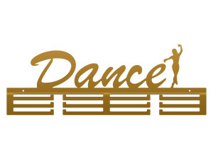 Wieszak na medale Dance 60 cm - złoty