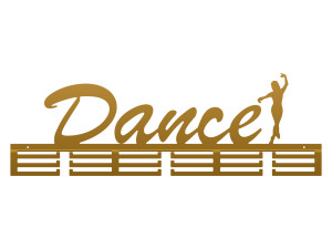 Wieszak na medale Dance 80 cm - złoty