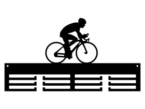 Wieszak na medale Kolarstwo 40 cm - czarny mat