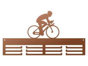 Wieszak na medale Kolarstwo 40 cm - miedziany