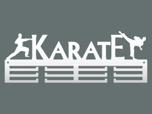 Wieszak na medale Karate II 40 cm - biały matowy