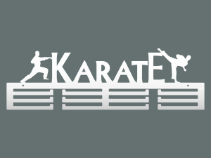 Wieszak na medale Karate II 60 cm - biały matowy