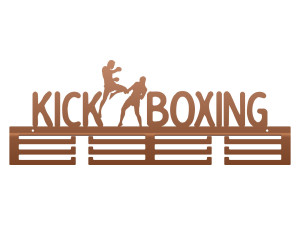 Wieszak na medale Kick boxing 60 cm - miedziany