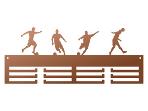 Wieszak na medale Piłkarze 40 cm - miedziany