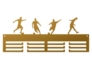 Wieszak na medale Piłkarze 40 cm - złoty