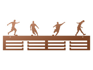 Wieszak na medale Piłkarze 60 cm - miedziany