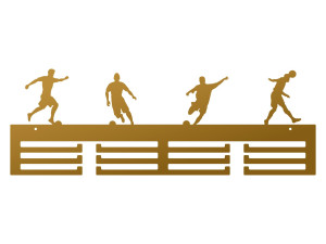 Wieszak na medale Piłkarze 60 cm - złoty