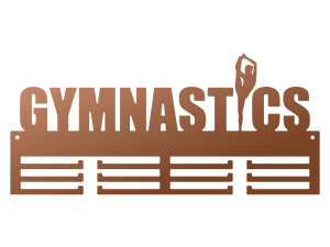 Wieszak na medale Gimnastyka 40 cm - miedziany