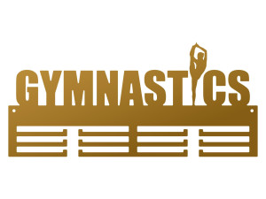 Wieszak na medale Gimnastyka 40 cm - złoty