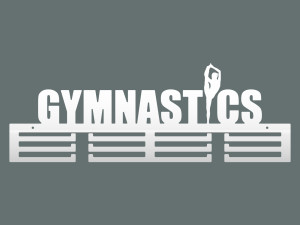 Wieszak na medale Gimnastyka 60 cm - biały matowy