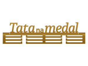 Wieszak na medale Tata na medal 60 cm - złoty
