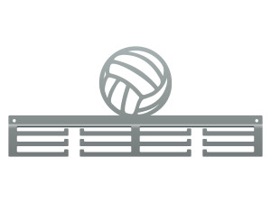 Wieszak na medale Siatkówka 40 cm - srebrny