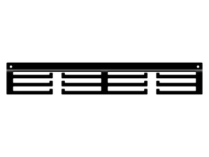 Uchwyt na medale, prosty 40 cm - czarny matowy