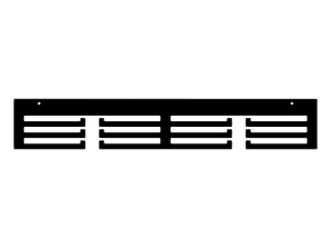 Uchwyt na medale Prosty 60 cm - czarny matowy