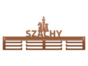 Wieszak na medale Szachy 40 cm - miedziany