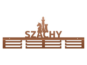 Wieszak na medale Szachy 60 cm - miedziany