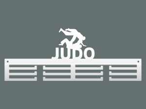 Wieszak na medale Judo 40 cm - biały matowy
