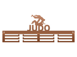 Wieszak na medale Judo 40 cm - miedziany