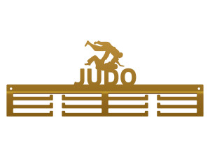 Wieszak na medale Judo 40 cm - złoty