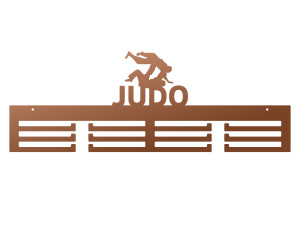 Wieszak na medale Judo 60 cm - miedziany