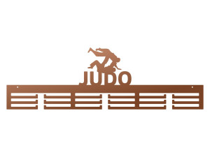 Wieszak na medale Judo 80 cm - miedziany