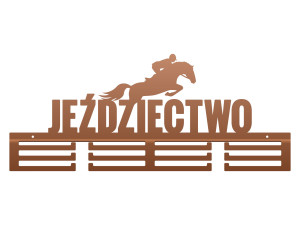 Wieszak na medale Jeździectwo II 60 cm - miedziany