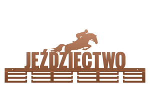 Wieszak na medale Jeździectwo II 80 cm - miedziany
