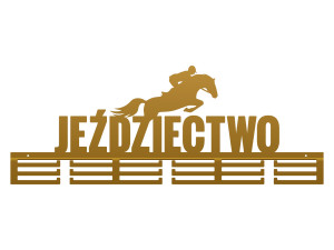 Wieszak na medale Jeździectwo II 80 cm - złoty
