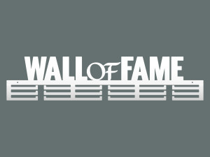 Wieszak na medale Wall of fame 80 cm - biały matowy