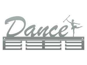 Wieszak na medale Dance II 40 cm - srebrny