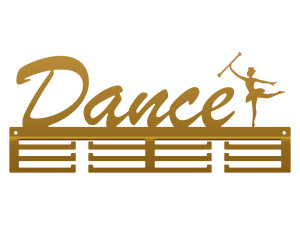 Wieszak na medale Dance II 40 cm - złoty