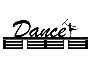 Wieszak na medale Dance II 60 cm - czarny mat