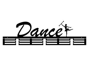Wieszak na medale Dance II 80 cm - czarny mat