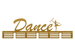 Wieszak na medale Dance II 80 cm - złoty