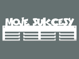 Wieszak na medale Moje sukcesy 40 cm - biały matowy