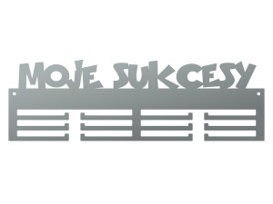 Wieszak na medale Moje sukcesy 40 cm - srebrny