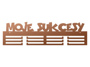 Wieszak na medale Moje sukcesy 60 cm - miedziany