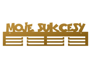 Wieszak na medale Moje sukcesy 60 cm - złoty