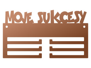 Wieszak na medale Moje sukcesy IV 20 cm - miedziany