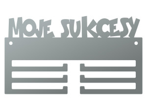 Wieszak na medale Moje sukcesy IV 20 cm - srebrny