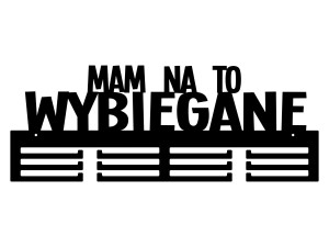 Wieszak na medale Mam na to wybiegane 60 cm - miedziany