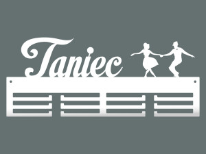 Wieszak na medale Taniec 40 cm - biały matowy