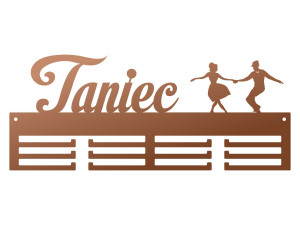 Wieszak na medale Taniec 40 cm - miedziany