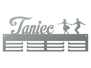 Wieszak na medale Taniec 40 cm - srebrny