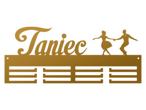 Wieszak na medale Taniec 40 cm - złoty