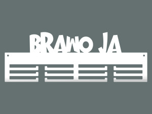 Wieszak na medale Brawo ja 40 cm - biały matowy