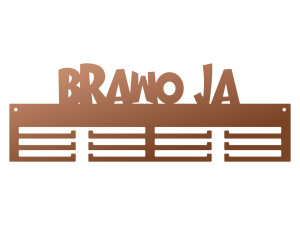 Wieszak na medale Brawo ja 40 cm - miedziany