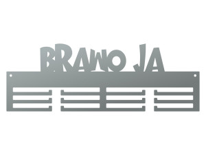 Wieszak na medale Brawo ja 40 cm - srebrny