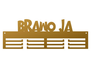 Wieszak na medale Brawo ja 40 cm - złoty